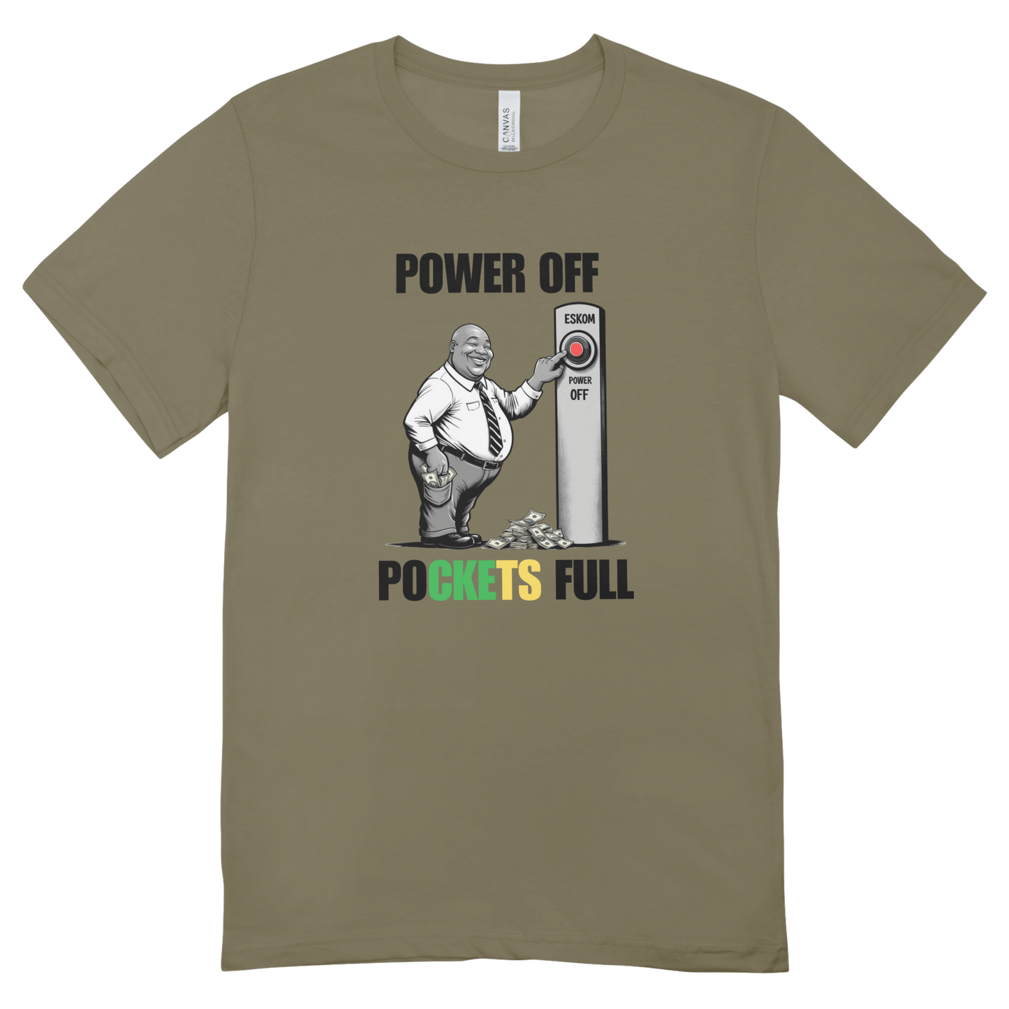 Power Off-Pockets Full T-shirt