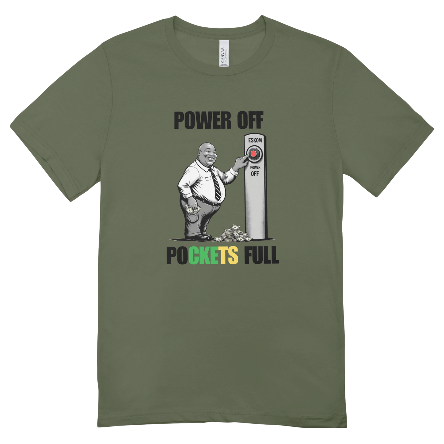 Power Off-Pockets Full T-shirt