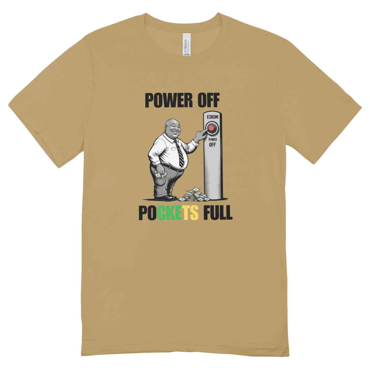 Power Off-Pockets Full T-shirt