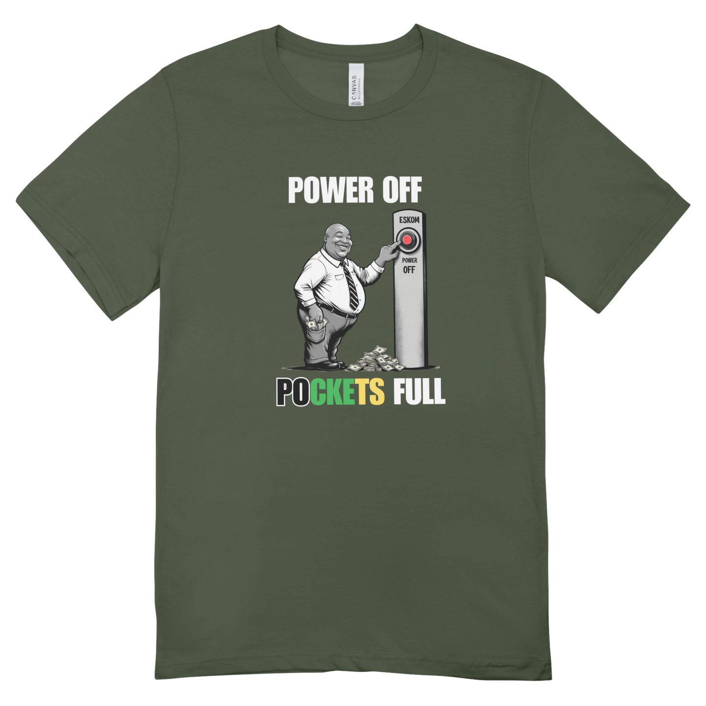 Power Off-Pockets Full T-shirt